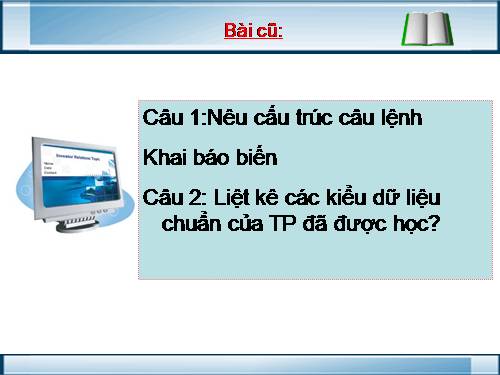 Bài 7. Các thủ tục chuẩn vào/ra đơn giản