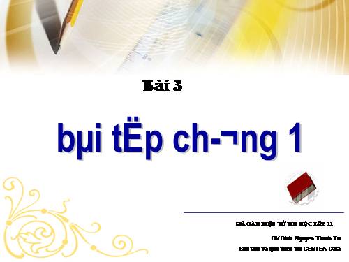 Bài 3. Bài tập chương 1