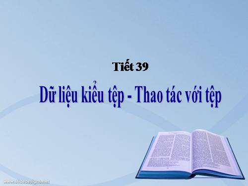 Bài 15. Thao tác với tệp