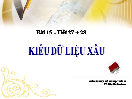 Bài 12. Kiểu xâu