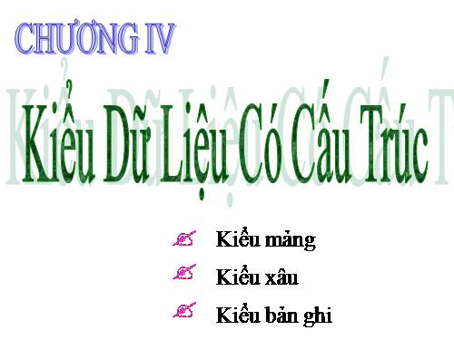 Bài 11. Kiểu mảng