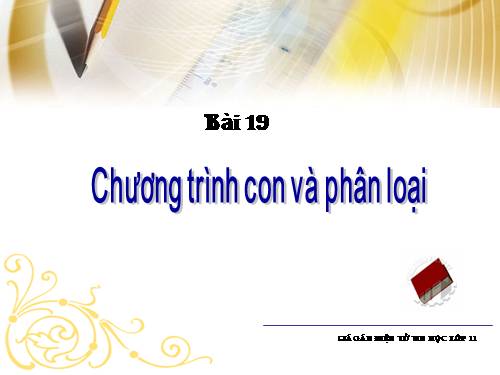 Bài 19. Thư viện chương trình con chuẩn