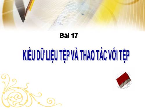 Bài 14. Kiểu dữ liệu tệp