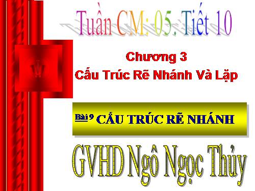 Bài 9. Cấu trúc rẽ nhánh