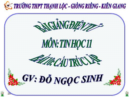 Bài 10. Cấu trúc lặp