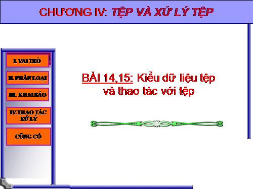 Bài 14. Kiểu dữ liệu tệp