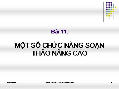 nghề 11 bài 11