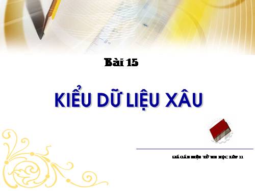 Bài 12. Kiểu xâu