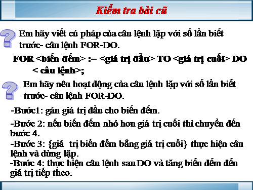 Bài 10. Cấu trúc lặp