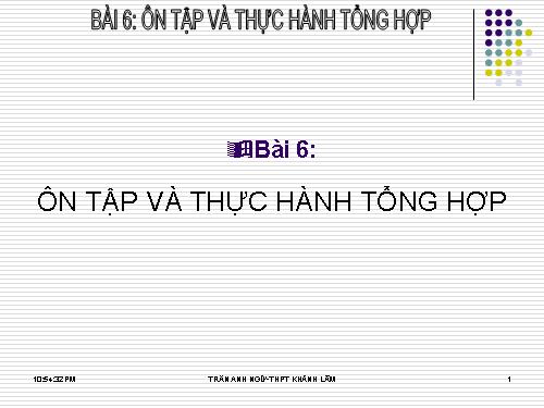 Bài tập và thực hành 6