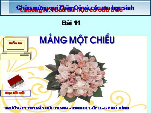 Bài 11. Kiểu mảng