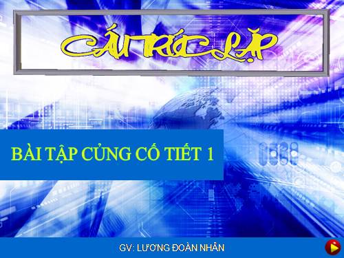 Cấu trúc Lặp (CCT1)