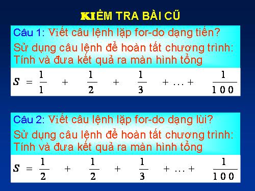 Bài 10. Cấu trúc lặp