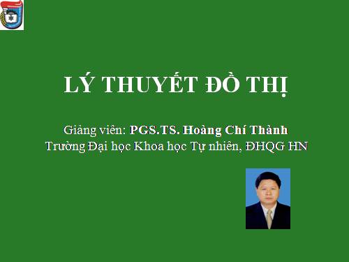 Lý thuyết đồ thị - Bài 01 - Các Khái niệm