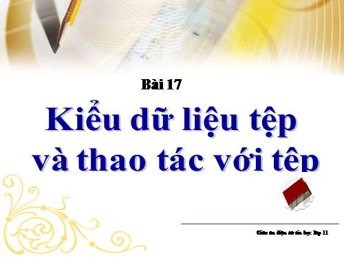 Bài 14. Kiểu dữ liệu tệp