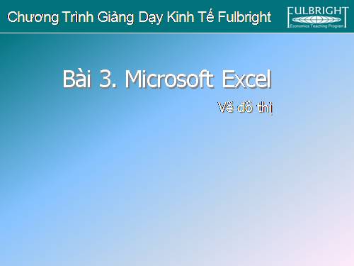 vẽ biểu đồ excel 2007