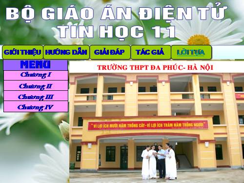 Bộ Giáo án điện tử Tin học 11