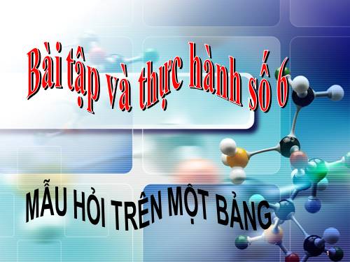 Bài tập và thực hành 6