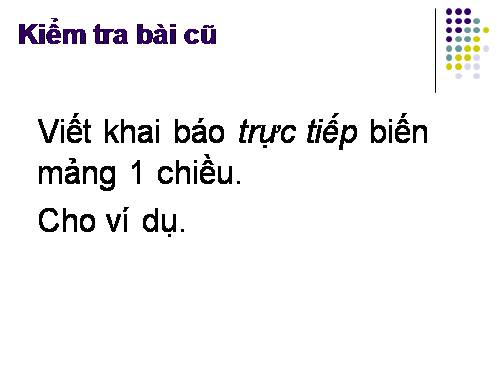 Bài 11. Kiểu mảng