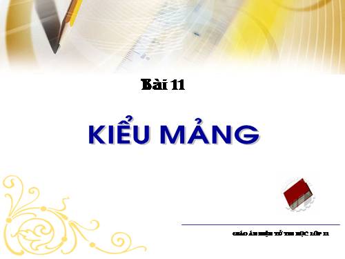 Bài 11. Kiểu mảng