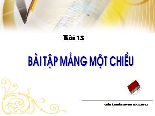 Bài 11. Kiểu mảng