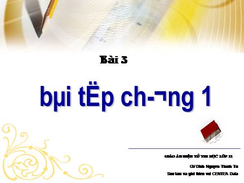 Bài tập và thực hành 3