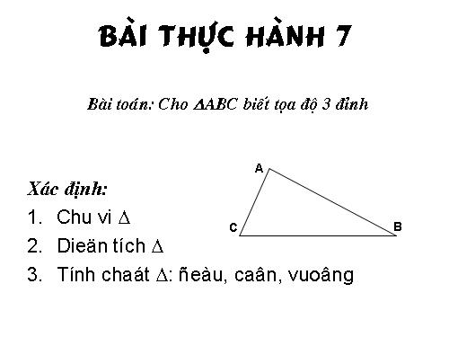 Bài tập và thực hành 7