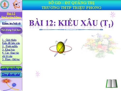 Bài 12. Kiểu xâu