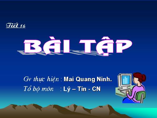 Bài tập và thực hành 1