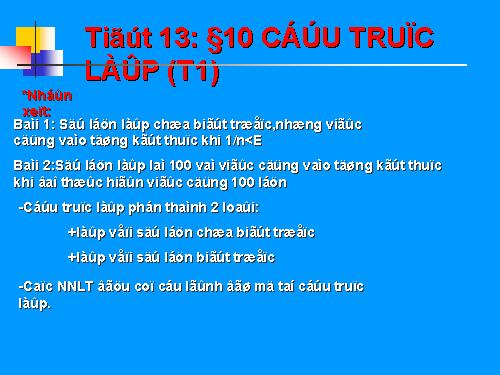 Bài 10. Cấu trúc lặp