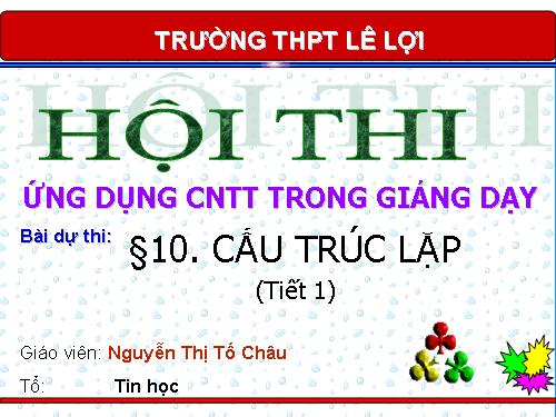 Bài 10. Cấu trúc lặp