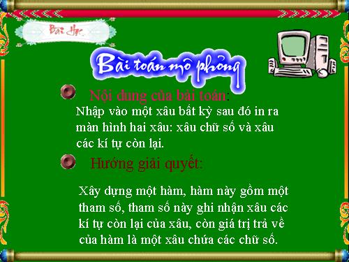 Bài tập về xâu