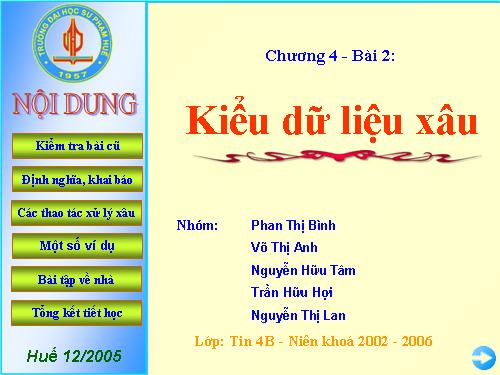 Bài 12. Kiểu xâu