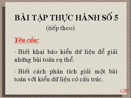 Bài tập và thực hành 5