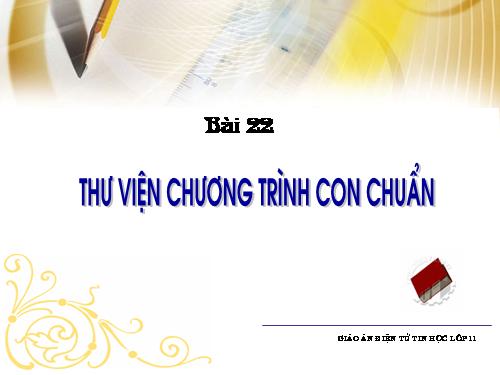 Bài 19. Thư viện chương trình con chuẩn