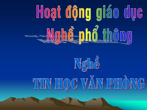 hoat dong gd nghe pt lop 11