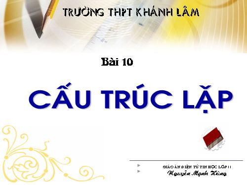 Bài 10. Cấu trúc lặp