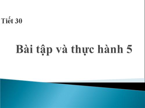 Bài tập và thực hành 5