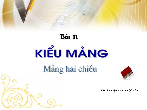 Bài 11. Kiểu mảng