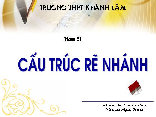 Bài 9. Cấu trúc rẽ nhánh