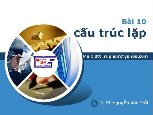 Bài 10. Cấu trúc lặp