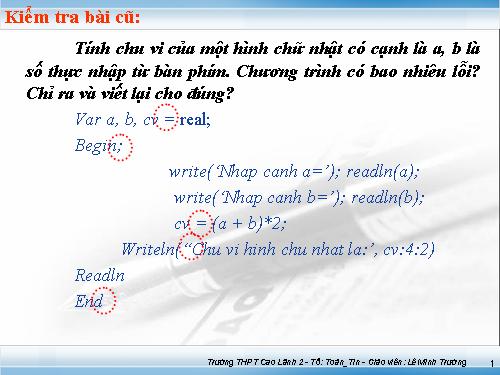 Bài 9. Cấu trúc rẽ nhánh