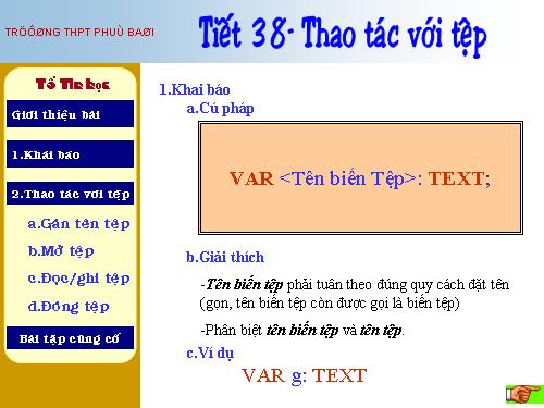 Bài 15. Thao tác với tệp