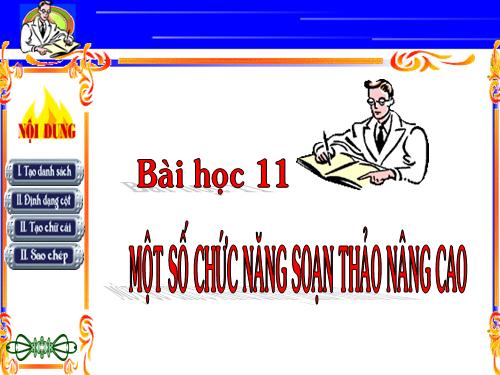 BAI 11: GA THVP MOT SO CHUC NANG SON THAO...