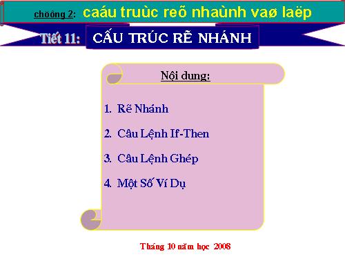 Bài 9. Cấu trúc rẽ nhánh