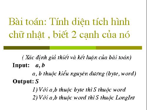 Bài 7. Các thủ tục chuẩn vào/ra đơn giản