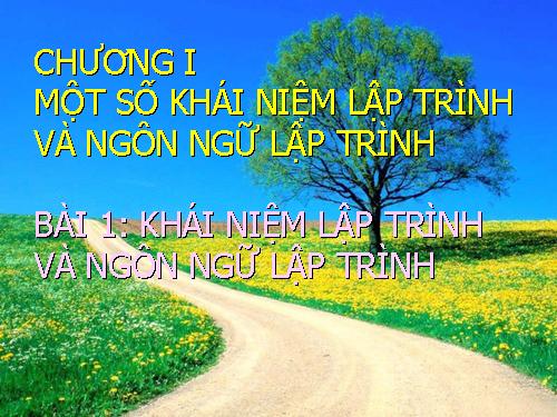 Bài 1. Khái niệm lập trình và ngôn ngữ lập trình