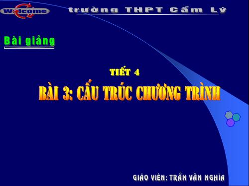 Bài 3. Cấu trúc chương trình