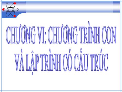 Bài 17. Chương trình con và phân loại