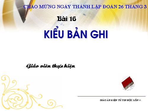 Bài 13. Kiểu bản ghi